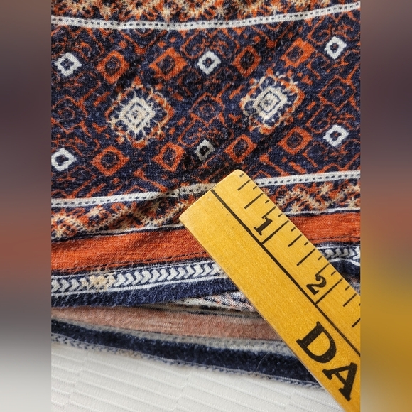 Lucky Brand Boho South Western Short Sleeve Tee sz L - Picture 11 of 13